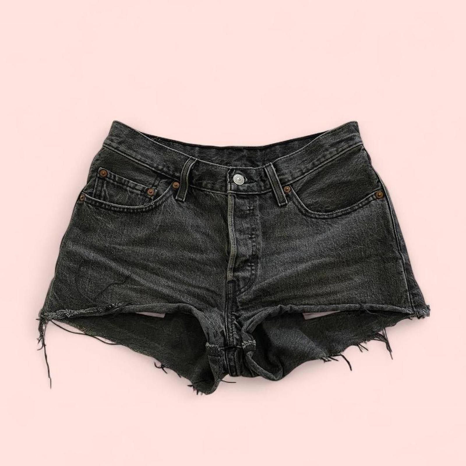 Levi's Black denim Levi's 501 summer shorts Size 27" / US 4 / IT 40 - 2 Thumbnail
