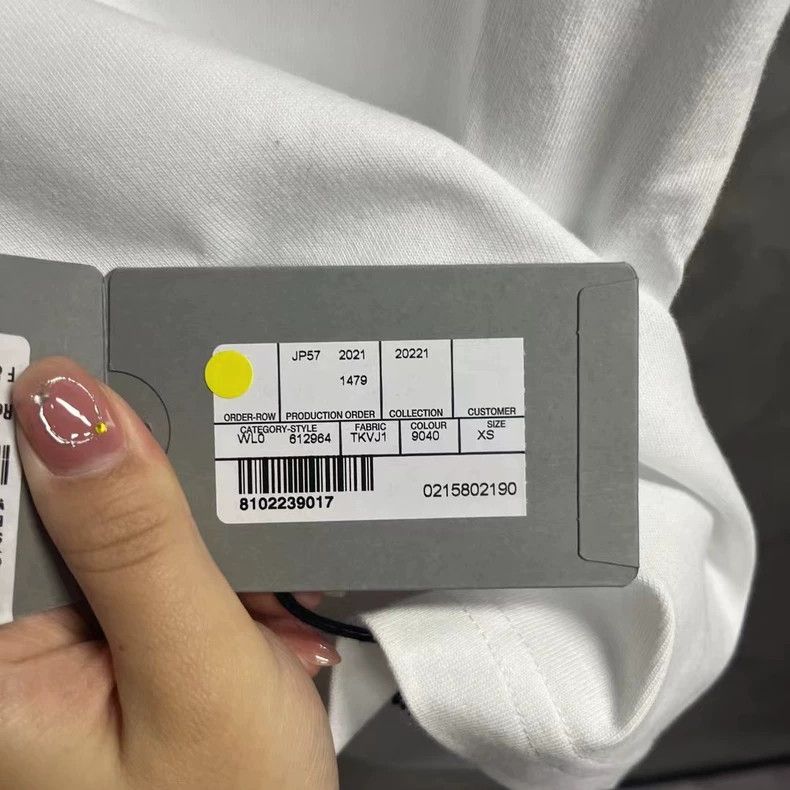 Balenciaga Balenciaga White monogram logo printed with round neck shor Size US XS / EU 42 / 0 - 6 Thumbnail