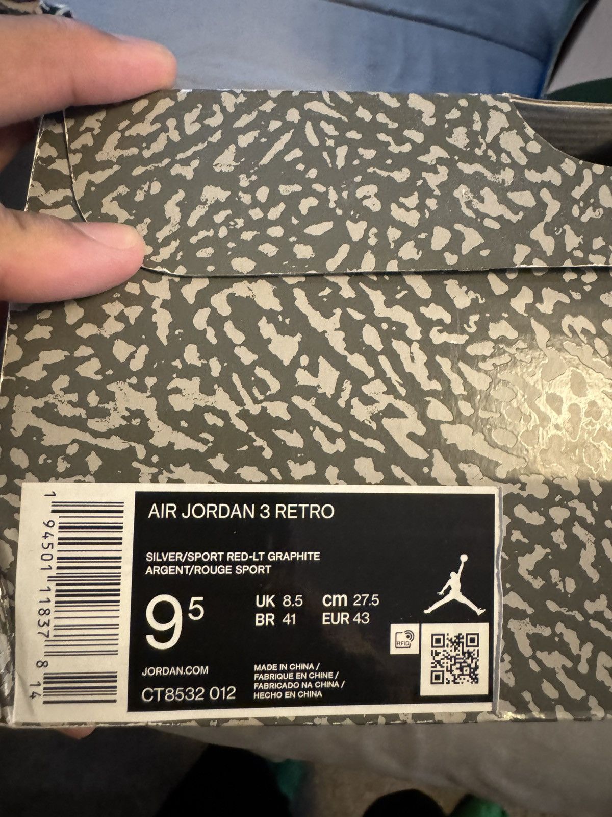 Jordan Brand Air Jordan 3 retro “Cool Grey” Size US 9.5 / EU 42-43 - 8 Thumbnail
