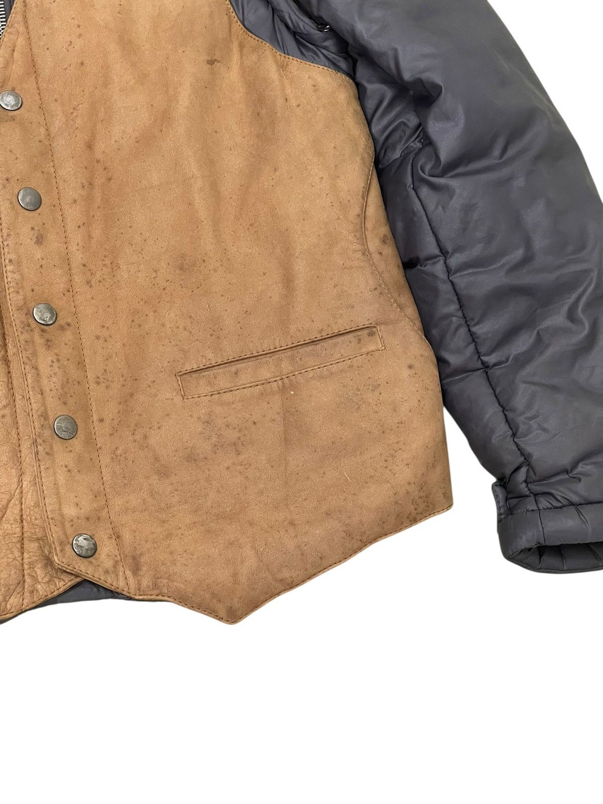 Maison Margiela AW03/04 Martin Margiela Padded Nylon Leather Jacket 7🟩0 Size US M / EU 48-50 / 2 - 7 Thumbnail