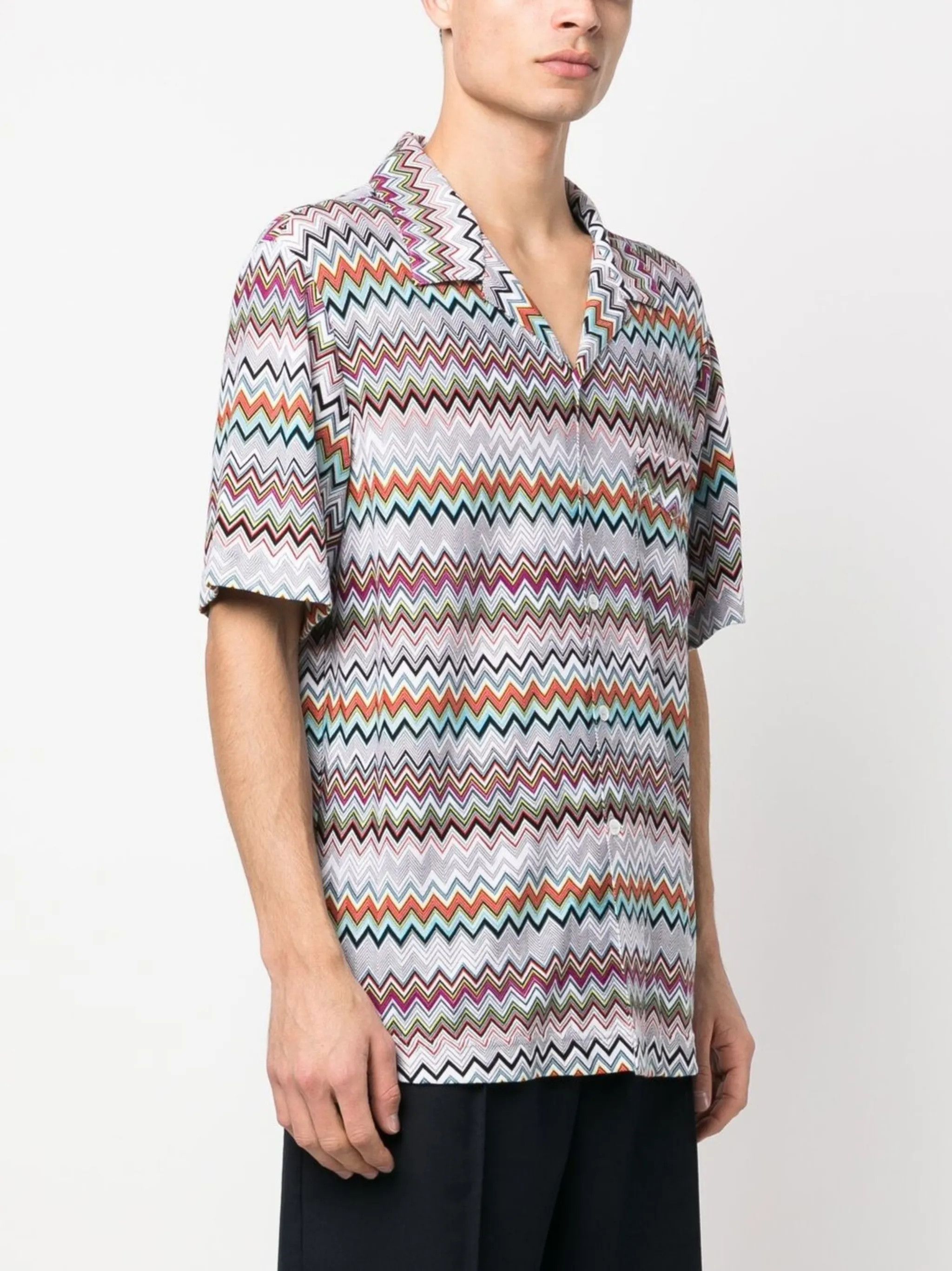 Missoni o1y0225 Patterned Shirt in Multicolor Size US M / EU 48-50 / 2 - 3 Thumbnail