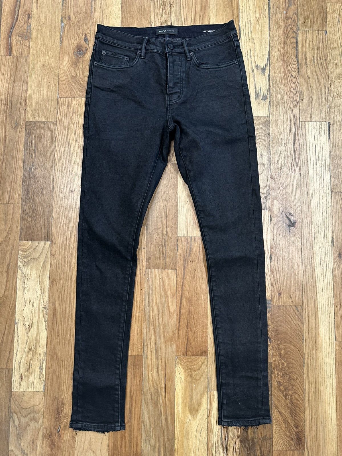Purple Brand Plain Black Denim Jeans Size 29