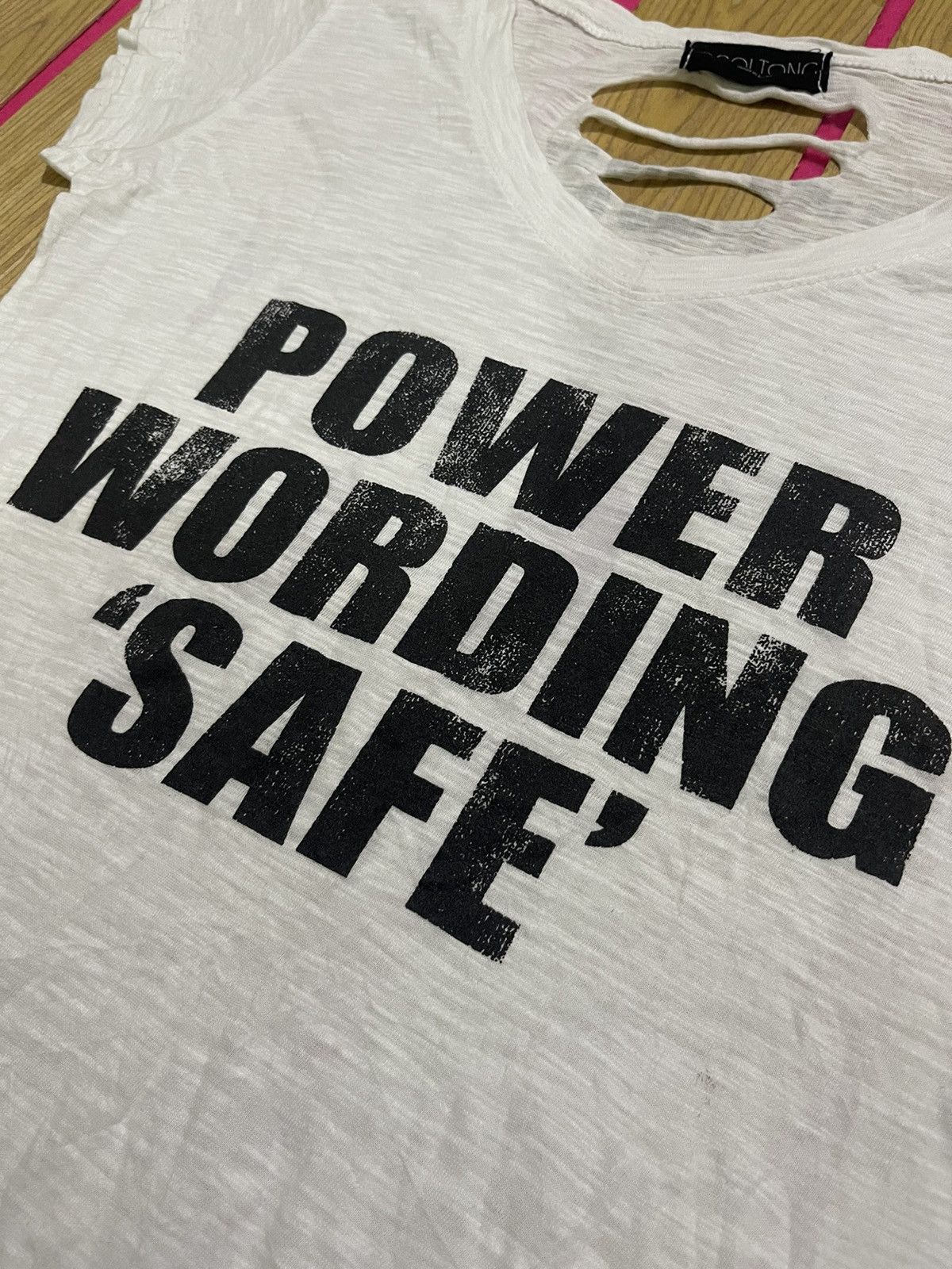 If Six Was Nine CCOLTONG Y2K Women's Short T-shirt Ripped Style Size S / US 4 / IT 40 - 3 Thumbnail