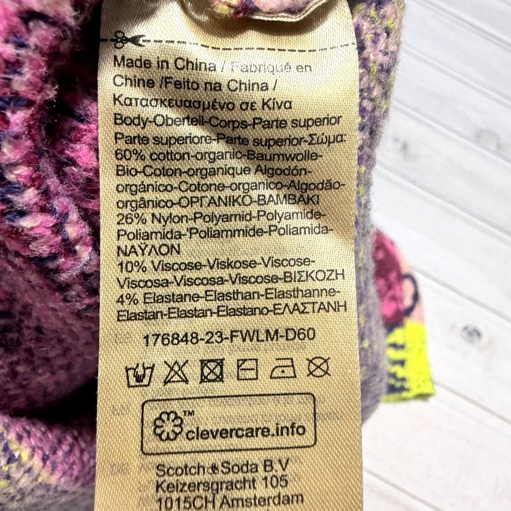 Scotch & Soda Scotch & Soda Sweater Womens Small Pink Jacquard Knit Love Music AOP Graphic Shirt/ Sweater? Size S / US 4 / IT 40 - 5 Thumbnail