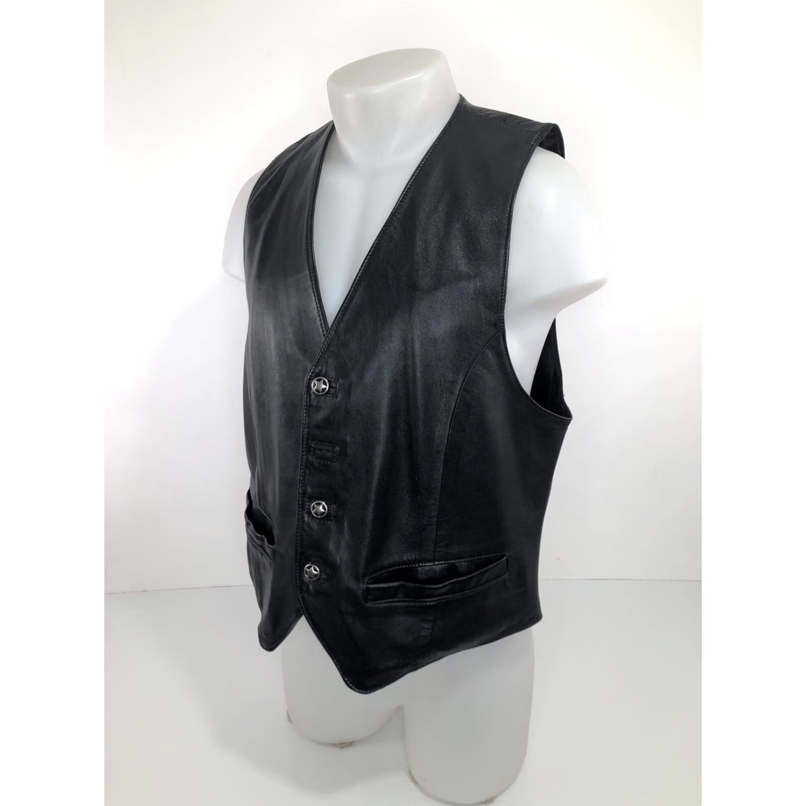 Vintage ReneGade Vintage Leather 42 Vest TEXAS STAR Motorcycle Biker Ren Ellis Renegade Men Shirt? Size US XS / EU 42 / 0 - 4 Thumbnail
