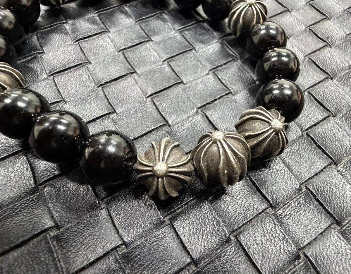 Chrome Hearts Chrome Hearts Black Onyx Pearls 925 Sliver 10mm Size ONE SIZE - 3 Thumbnail