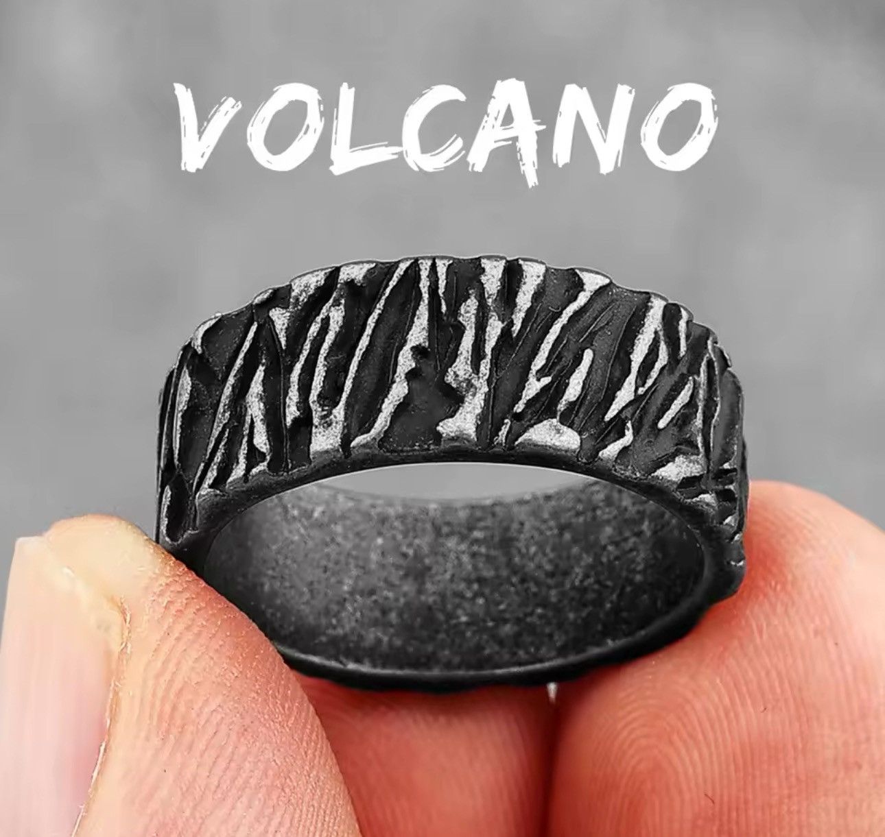 Jewelry × Vintage Simple Vintage Geometry Stainless Steel Mens Rings Size ONE SIZE - 1 Thumbnail