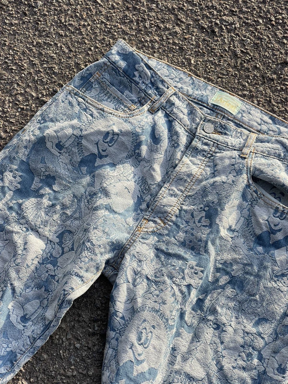 Aries Aries Acid Cartoon print denim jeans blue Size US 32 / EU 48 - 8 Thumbnail