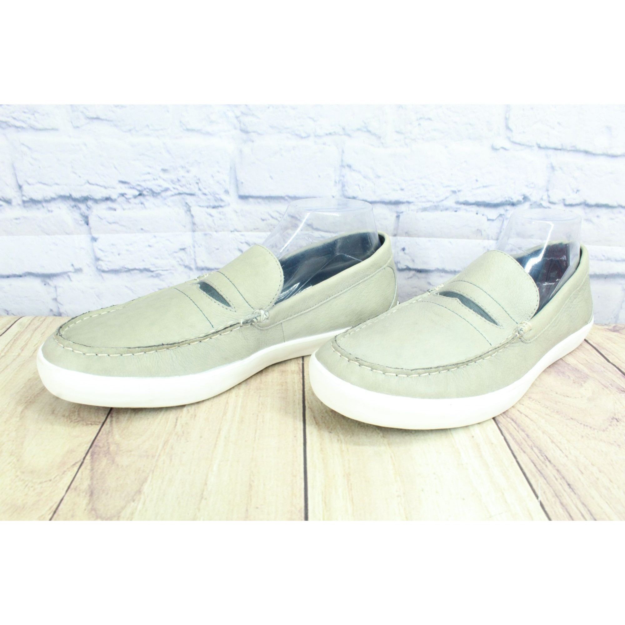 L.L. Bean LL Bean Mountainville Gray Leather Penny Loafers 10 Size US 10 / EU 43 - 3 Thumbnail