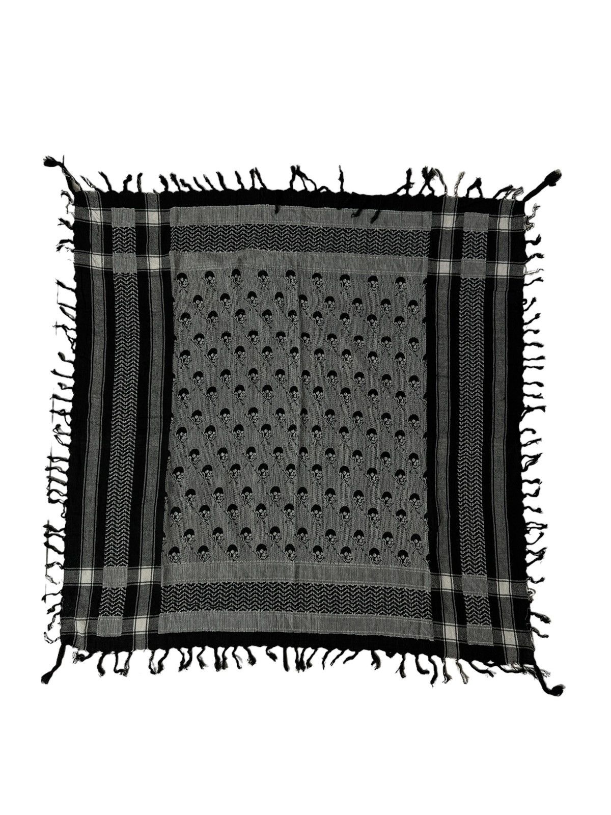 Other SKULLS MOTIVE KEFFIYEH SHEMAGH ARABIC STYLE SCARF Size ONE SIZE - 5 Thumbnail