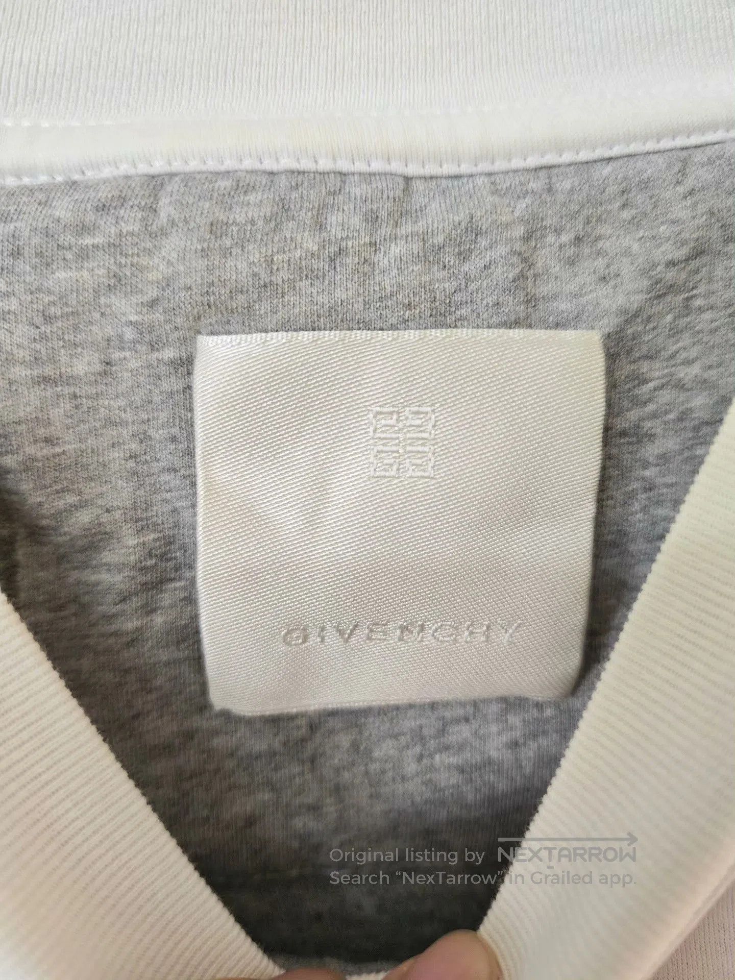 Givenchy Givenchy White Gray Deconstructed Spliced Tee. Size US XS / EU 42 / 0 - 2 Thumbnail