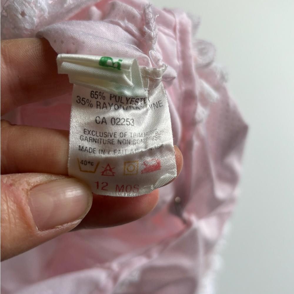 Designer Vintage pink flowy baby dress Size XXS / US 00 / IT 34 - 3 Thumbnail