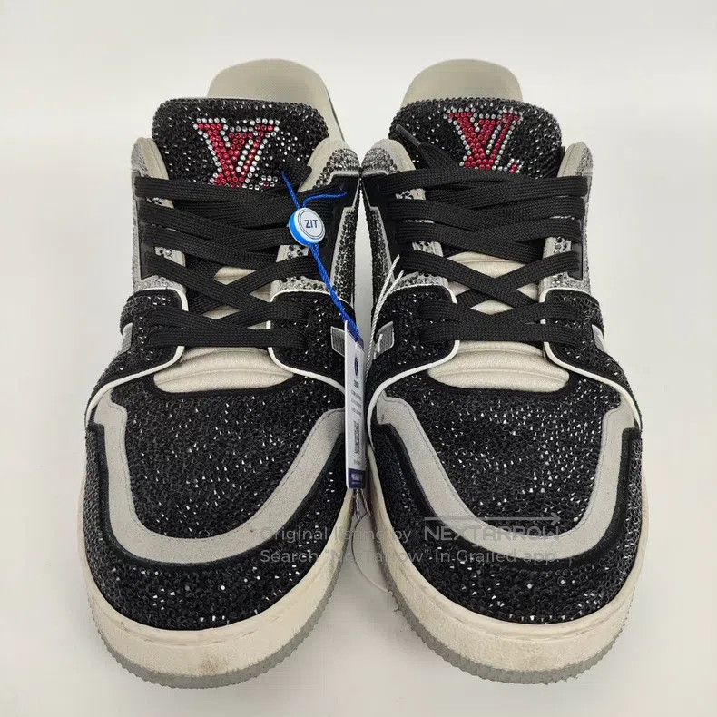 Louis Vuitton Louis Vuitton Full diamond black cement rhinestone casual Size US 9 / EU 42 - 1 Thumbnail
