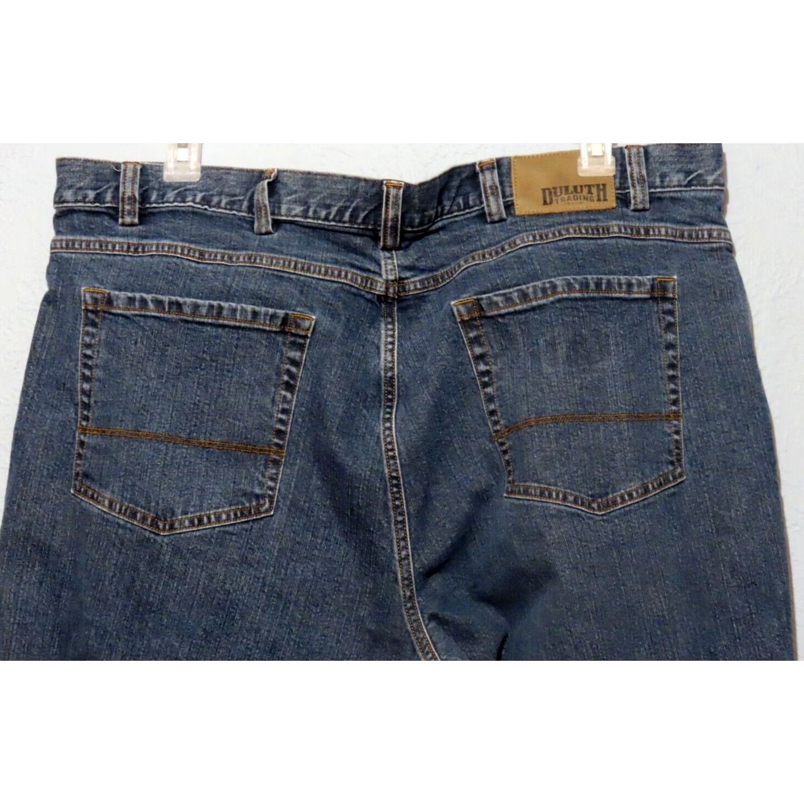 Vintage Duluth Flex Weekender Jeans Men's 5-Pocket Denim Blue 44x32 Regular Relaxed Straight Belt Loops Size US 44 / EU 60 - 7 Thumbnail