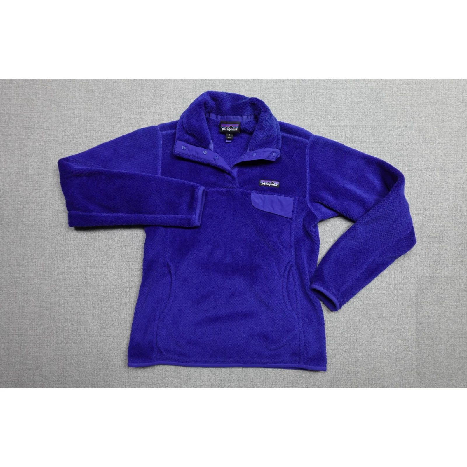 Patagonia Patagonia Women S Re Tool Snap T Fleece Pullover Jacket Purple with Pockets Short Sleeve Zip? No Snap front collar Size S / US 4 / IT 40 - 3 Thumbnail