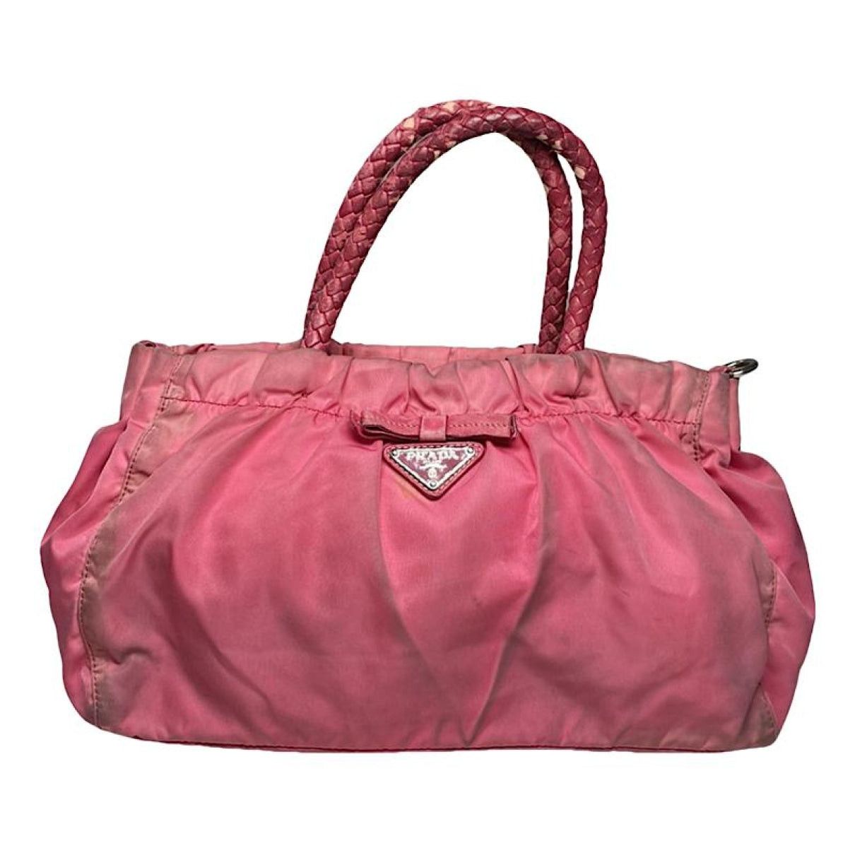 Prada Pink Polyester Handbag Size ONE SIZE - 1 Thumbnail