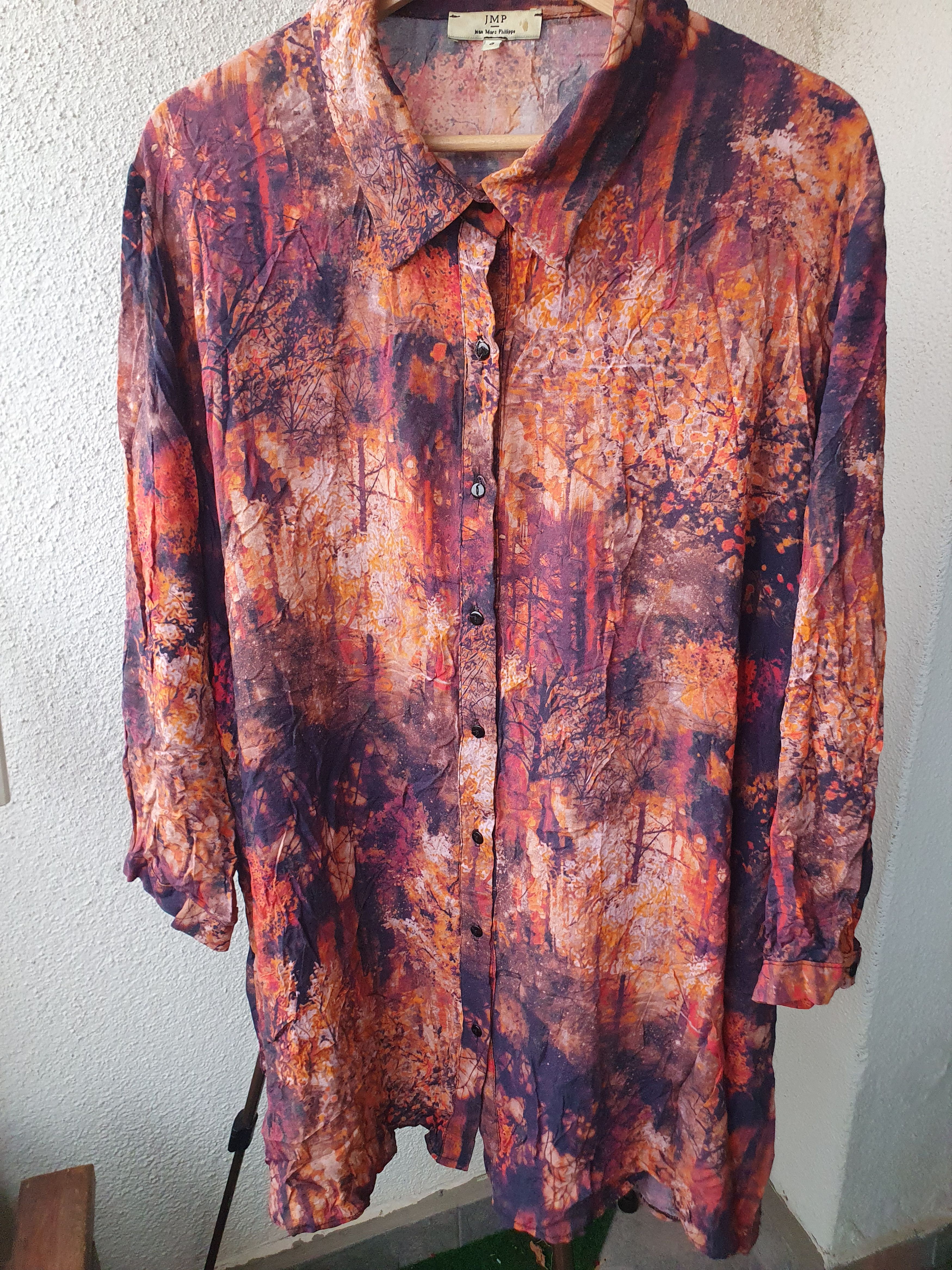 Other Jean Marc Philippe JMP Button Front Tunic Over Shirt Top 8 Size M / US 6-8 / IT 42-44 - 8 Thumbnail