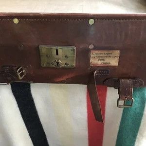 Handmade ANTIQUE 1920s LEATHER TRUNK SUITCASE BESPOKE R$8598 Size ONE SIZE - 9 Thumbnail