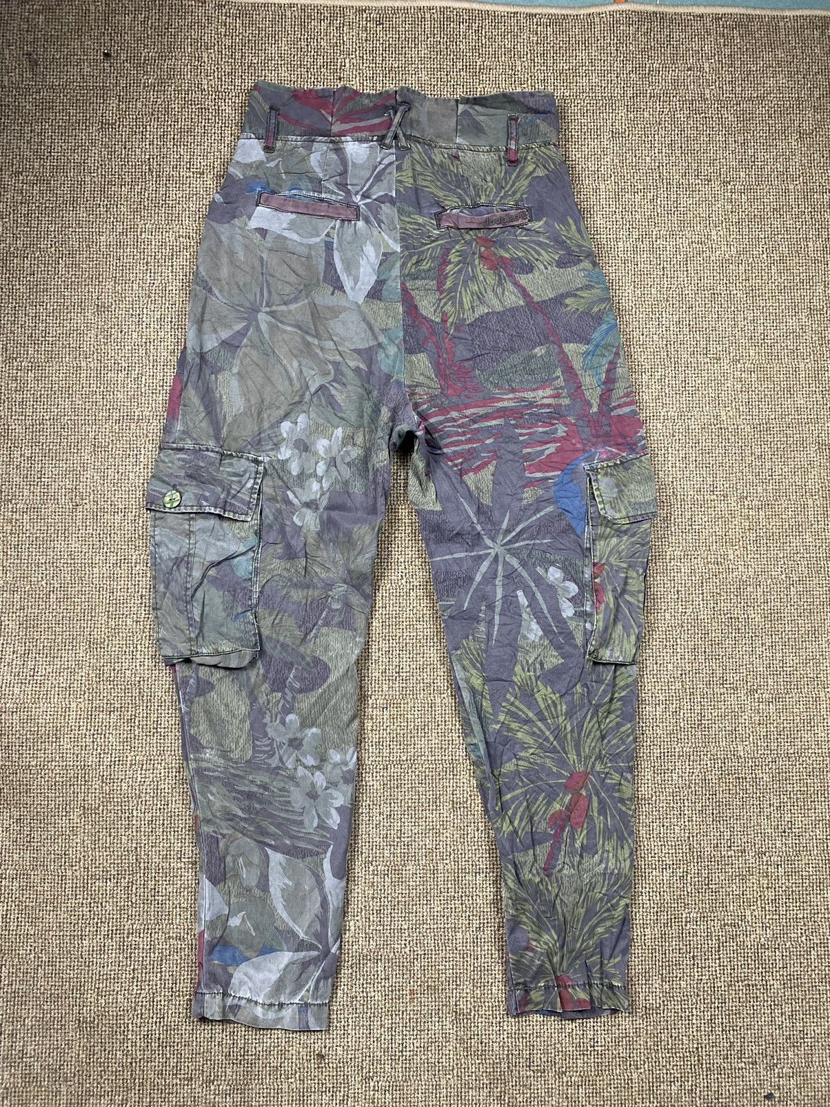 Desigual Desigual Cargo Trousers Floral Multi Colour Pant Size 28" / US 6 / IT 42 - 5 Thumbnail