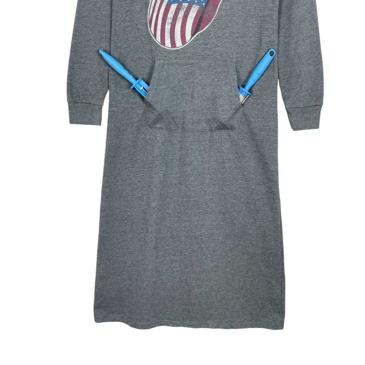 The Rolling Stones Vintage Y2K Rolling Stone Dress Hoodie - Band Tee - Women's Size S / US 4 / IT 40 - 6 Thumbnail