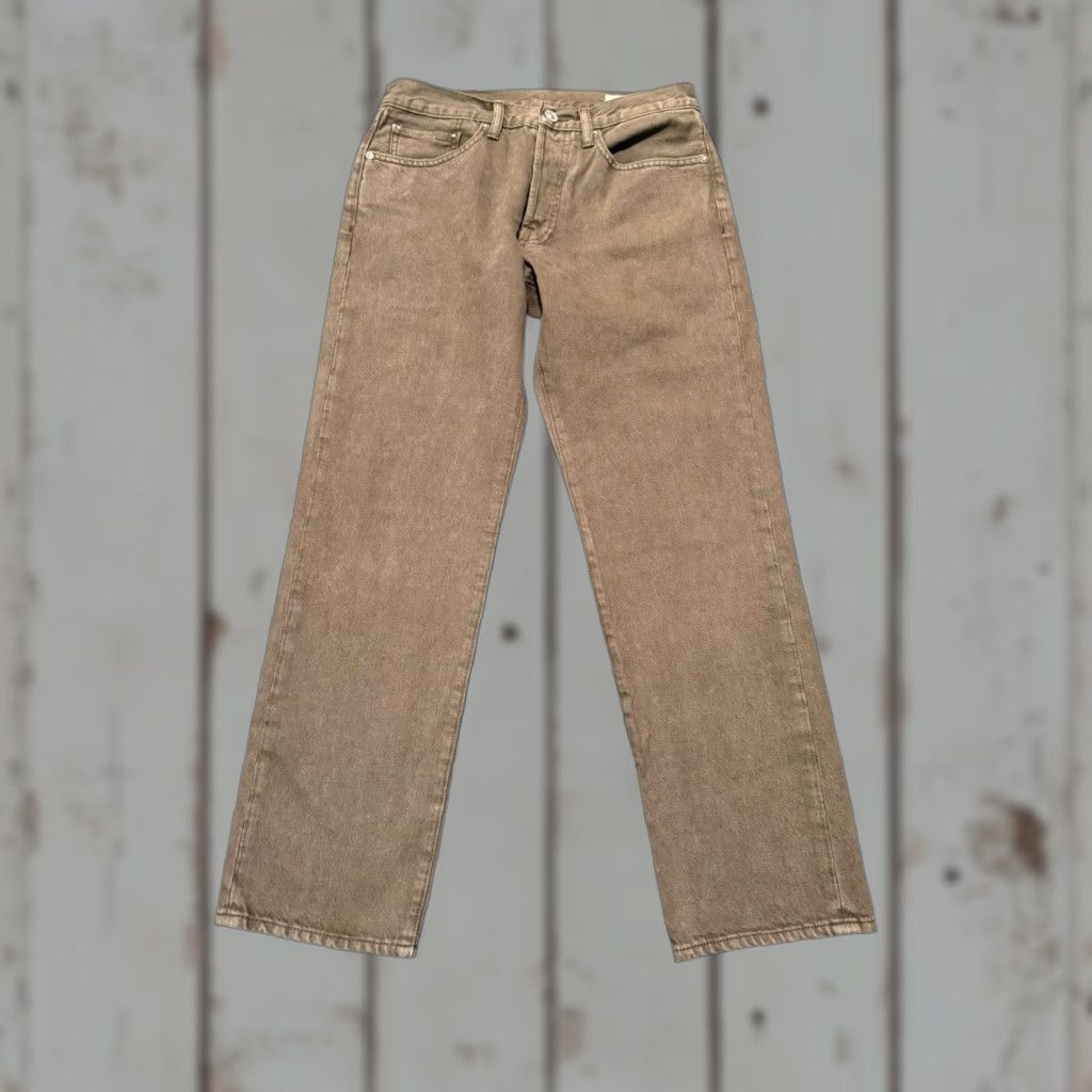 AYR AYR The Normie Mens Jeans 30 x 30 Dusty Khaki Button Fly Straight Made In USA Size US 30 / EU 46 - 1 Thumbnail