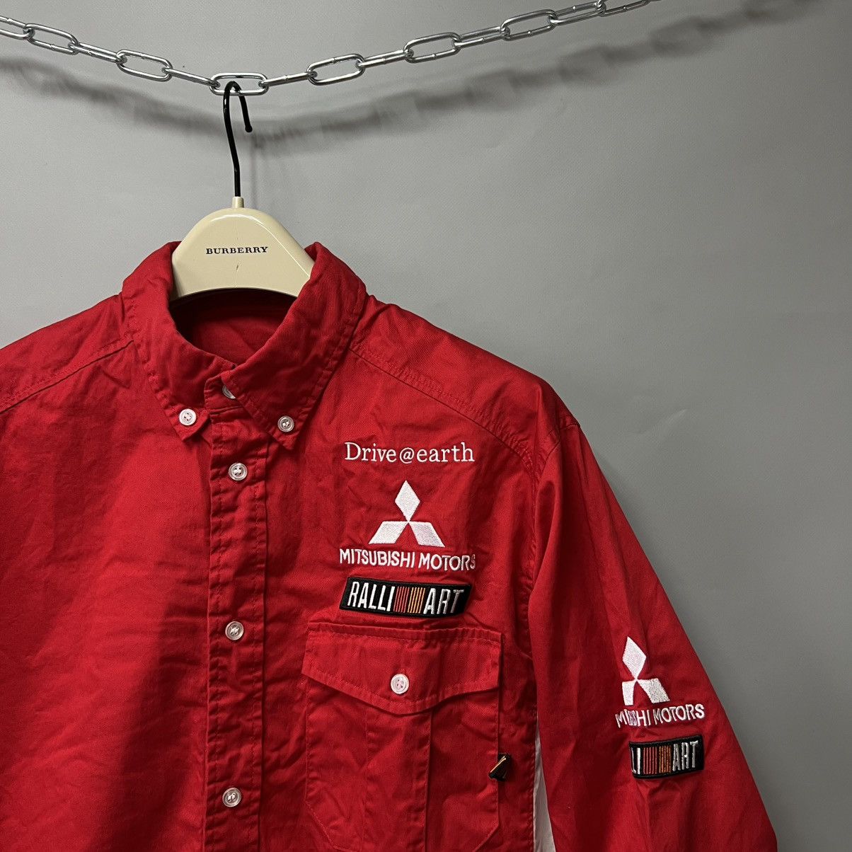 Japanese Brand Vintage Ralli Art Mitsubishi Motor Sports Shirt Button Up Size US M / EU 48-50 / 2 - 6 Thumbnail