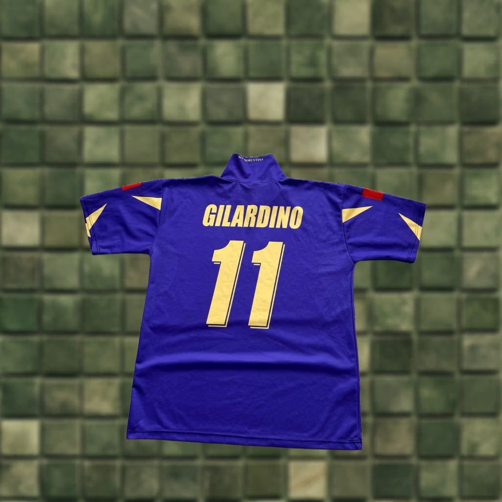 Vintage FIORENTINA MERCHANDISE RETRO GILARDINO #11 VINTAGE Sz XL T-Shirt Men Blue Football Jersey 90s Size US XL / EU 56 / 4 - 1 Thumbnail