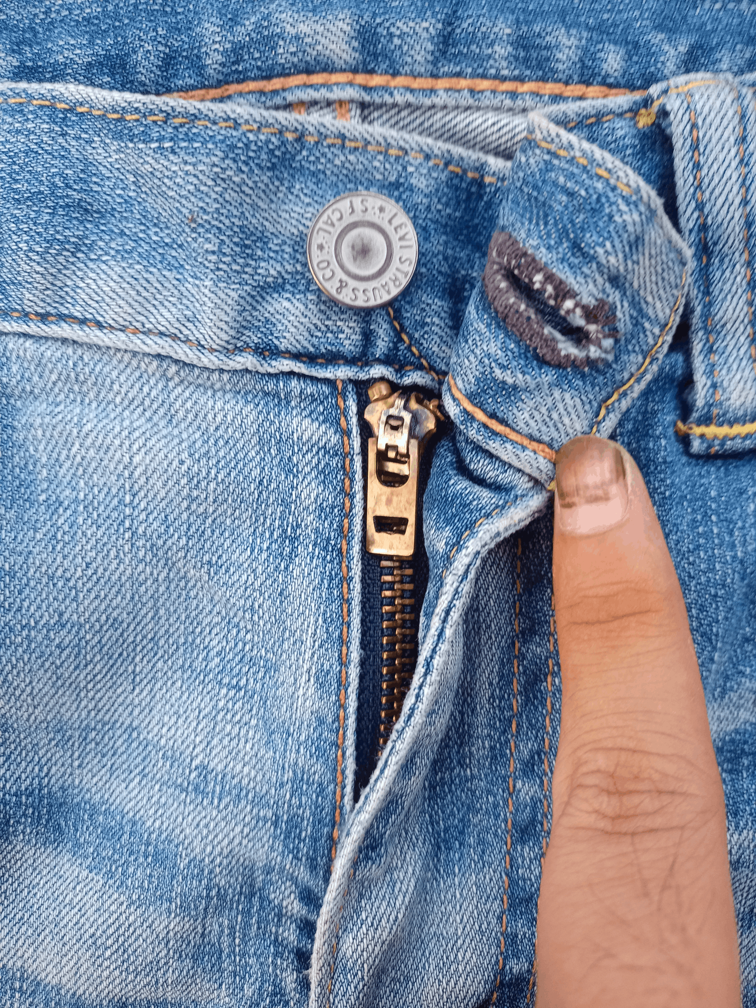 Levi's × Levi's Vintage Clothing Vintage Levis 551 Blue Wash Distressed Style Jeans Size US 30 / EU 46 - 3 Thumbnail