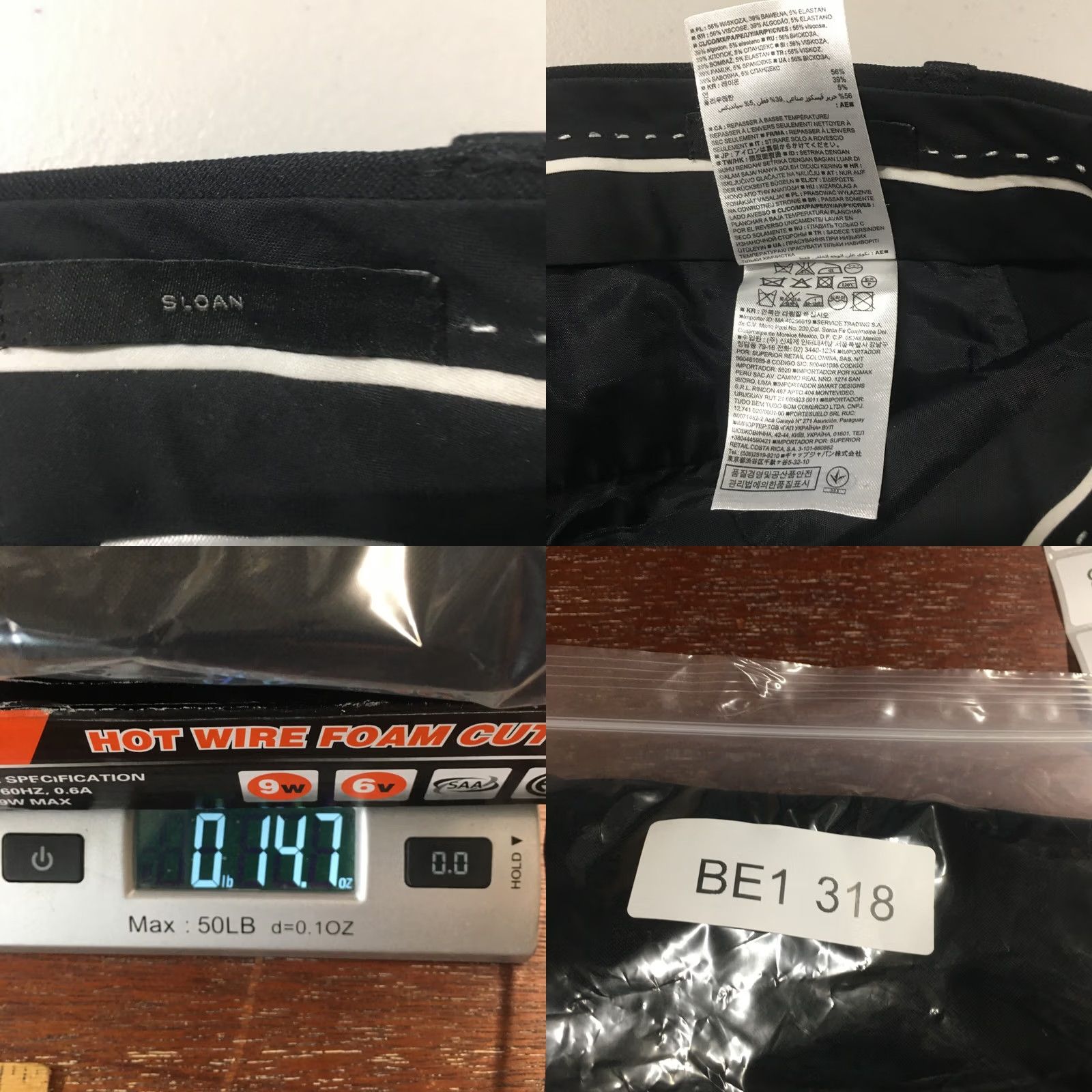 Banana Republic Banana Republic Sloan Ankle Pants Womens 4 Black Flat Front Zip Fly Low Rise Skinny? No, Straight leg. Size 27" / US 4 / IT 40 - 10 Thumbnail