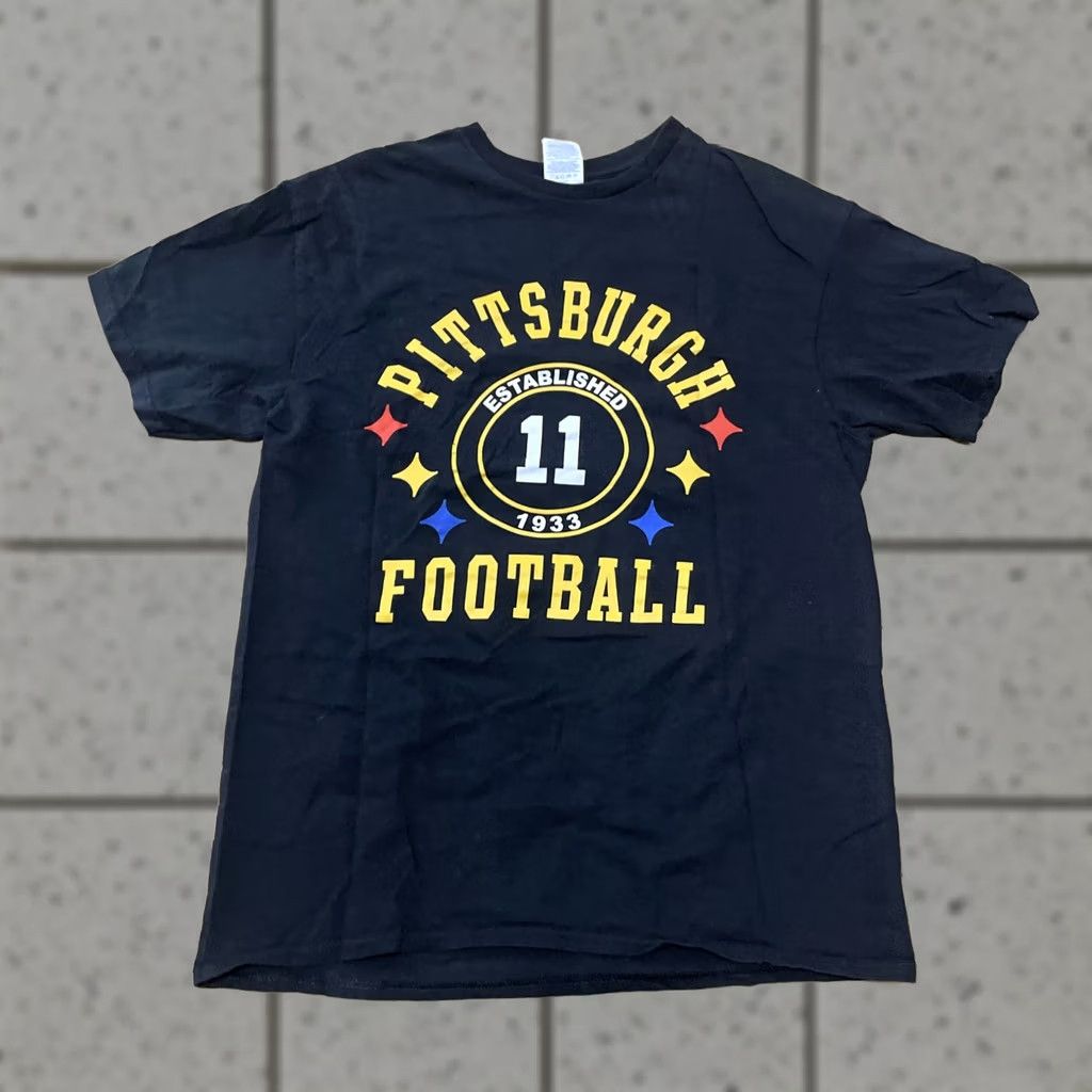 Delta Pittsburgh Steelers Chase Claypool #11 Shirt Y2K Delta Men M Black Gold Football Shirt Size US M / EU 48-50 / 2 - 1 Thumbnail