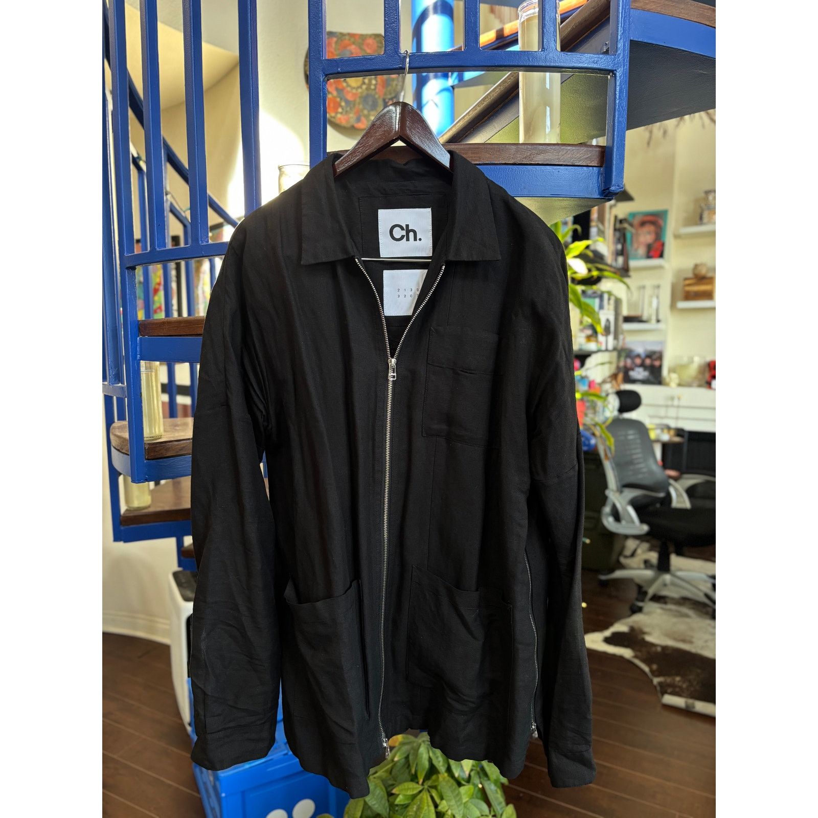 Chapter Chapter Black Zip Jacket (SS 2016 “Displacement”) Size L Size US L / EU 52-54 / 3 - 1 Thumbnail