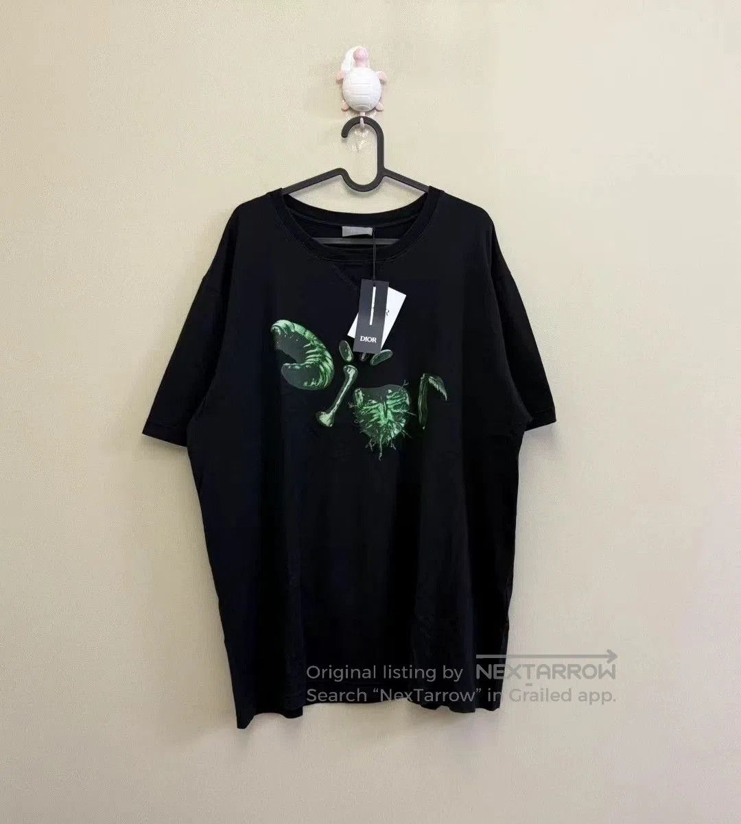 Dior dior x travis black insect logo t-shirt. Size US XXL / EU 58 / 5 - 1 Thumbnail