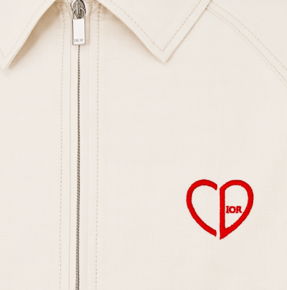 Dior o1w1db10525 493D48 CD Heart Blouson Jacket in White Size US M / EU 48-50 / 2 - 3 Thumbnail