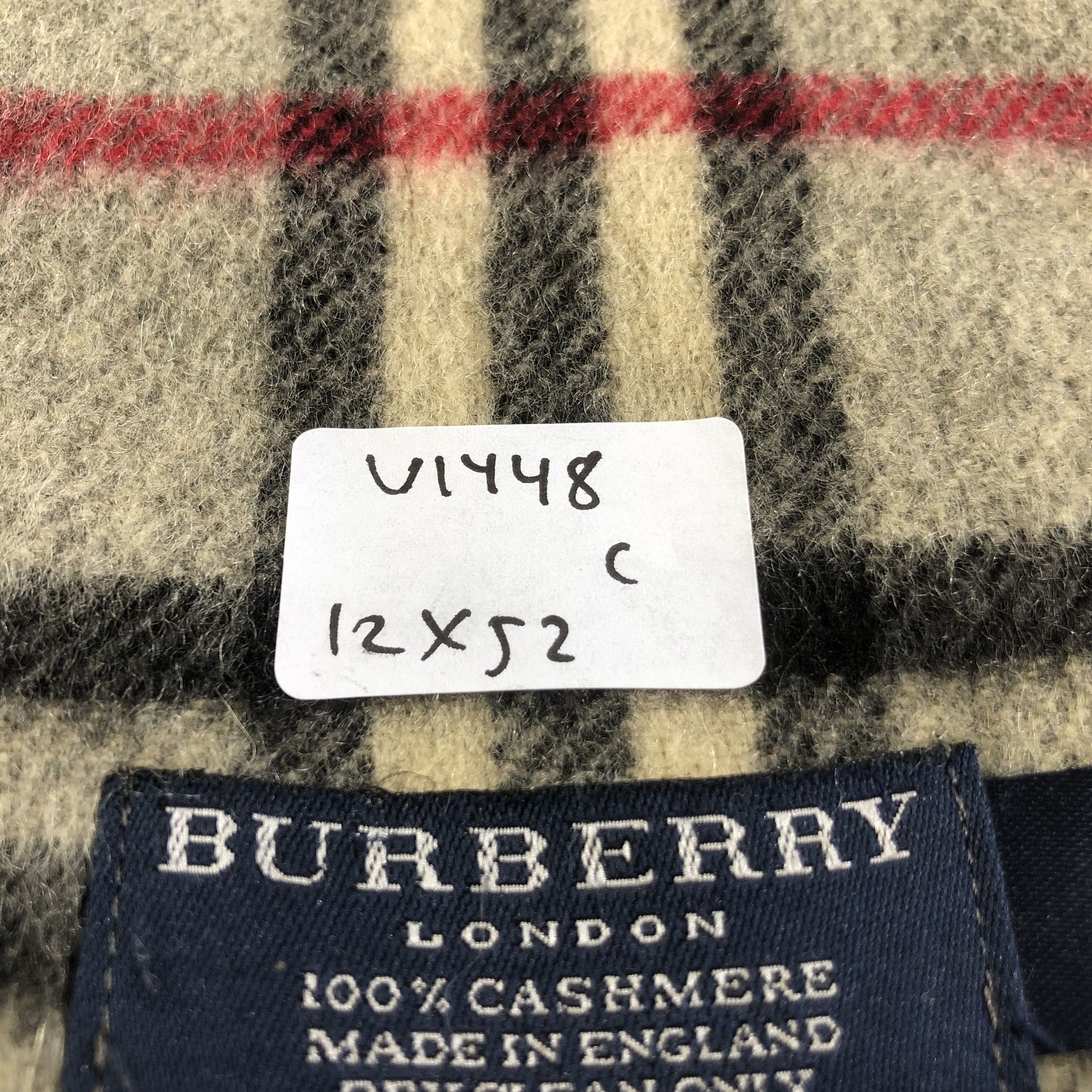Burberry Burberry Grey Nova Check Cashmere Scarf Muffler V1448 Size ONE SIZE - 9 Thumbnail