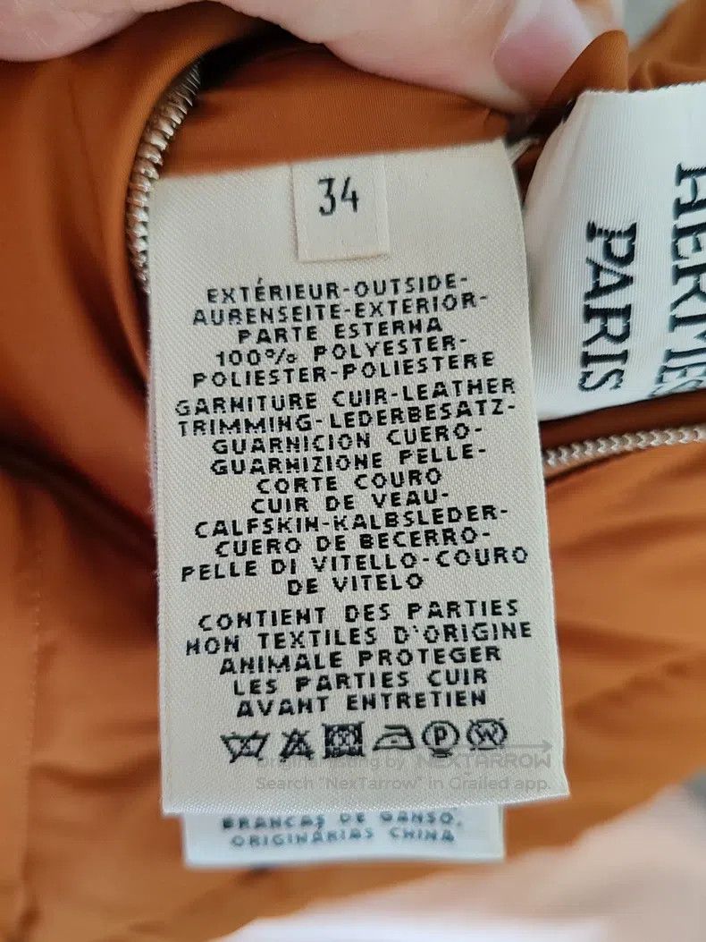 Hermes Hermes Orange down vest with inner lining Size XXS / US 00 / IT 34 - 9 Thumbnail