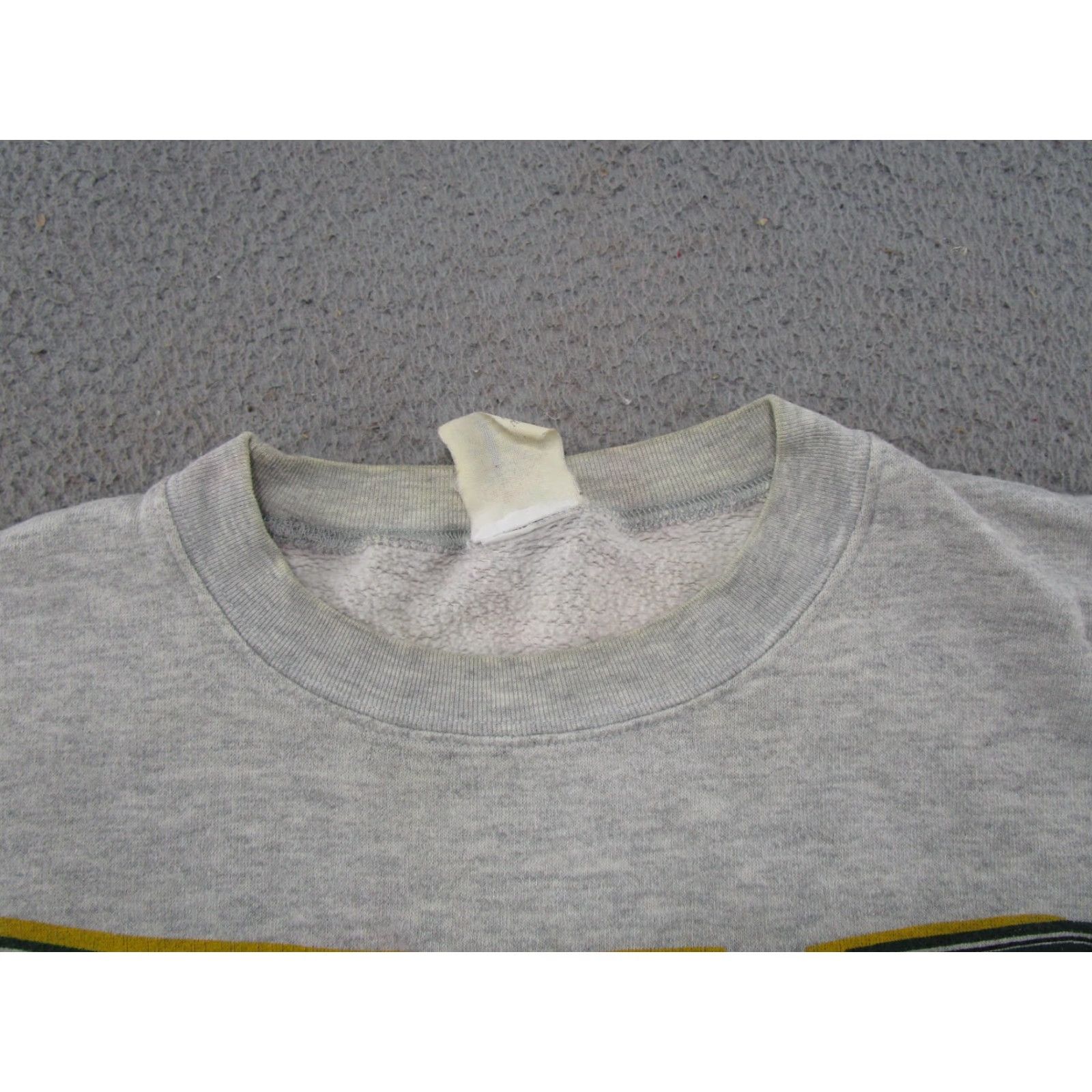 Spell VINTAGE 90s Green Bay Packer Chest Spell Out Cliff Engle Sweatshirt NFL Men L Gray Cotton Logo Sweater Pullover Football All Seasons Hooded Size US L / EU 52-54 / 3 - 4 Thumbnail