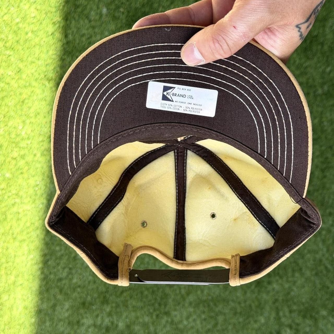 Other Hoe-Grass II Patch Cap in Tan 80s vintage trucker Size ONE SIZE - 4 Thumbnail