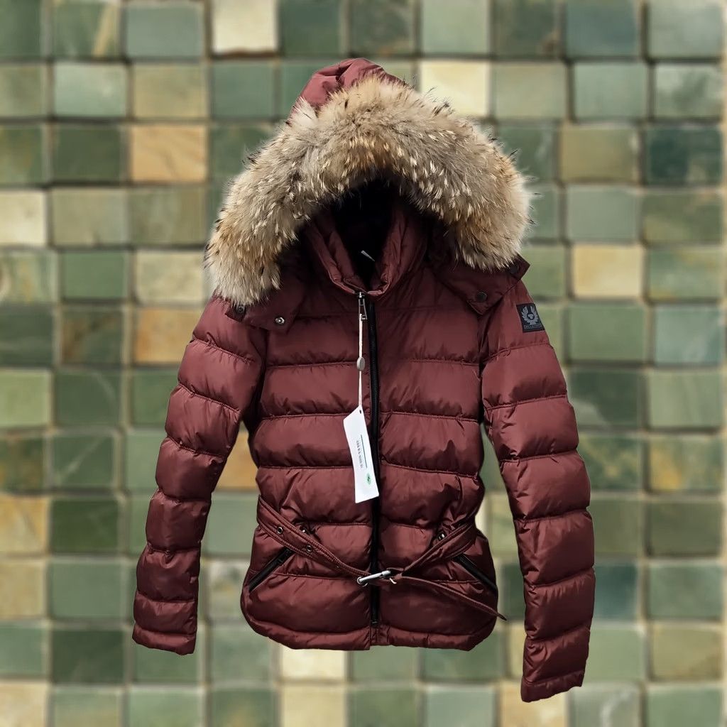 Belstaff Belstaff Sussex One BELTED Down JACKET Cardinal Red Size 40 Women's Jacket Belstaff Sussex 90s Designer Outdoor Belted Puffer XXX Size S / US 4 / IT 40 - 1 Thumbnail