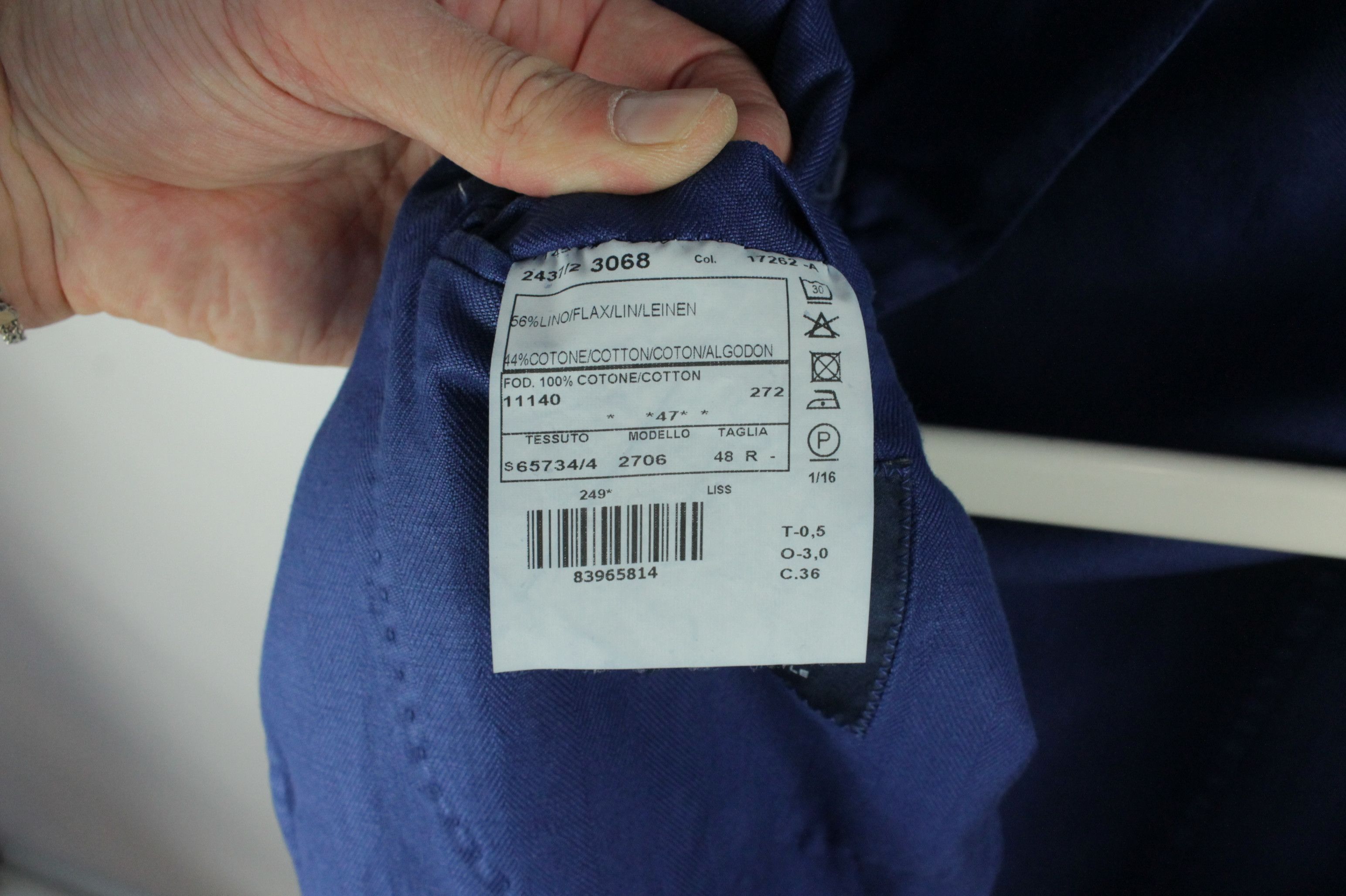 Boggi Boggi Milano Italian Style Linen Cotton Sport Coat Jacket Size US M / EU 48-50 / 2 - 8 Thumbnail