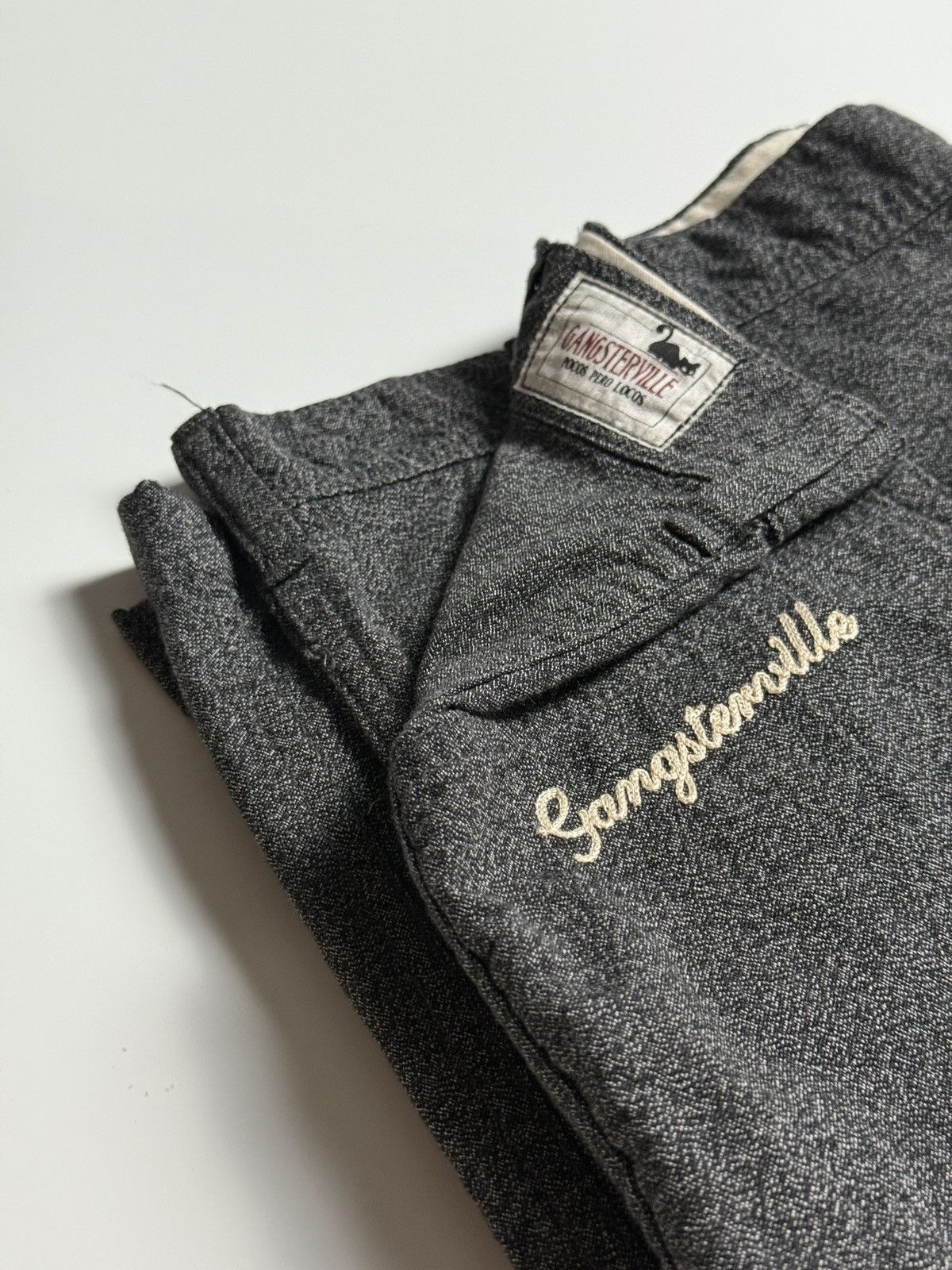 Japanese Brand Gangsterville Embroidery Trousers Size US 35 - 2 Thumbnail