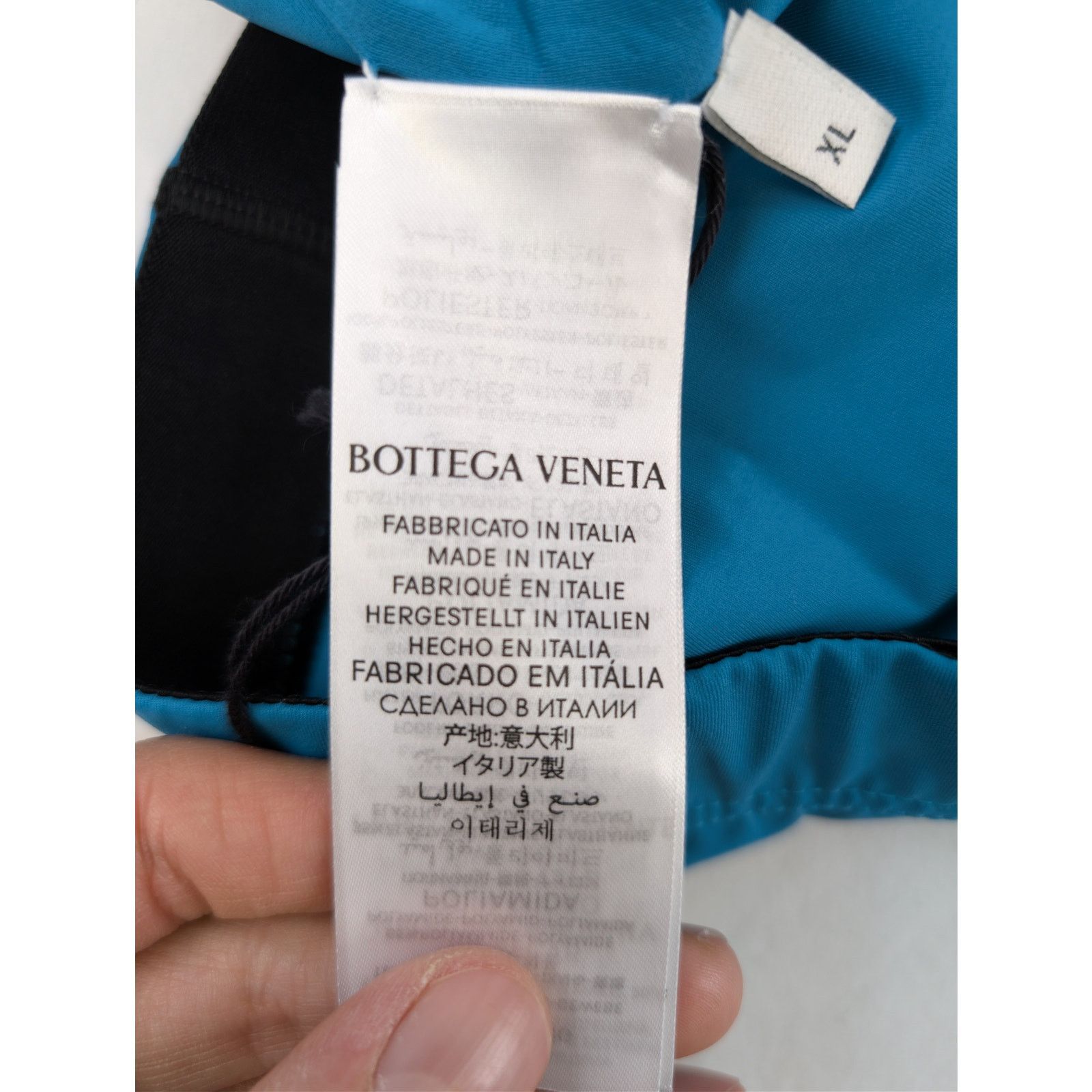 Bottega Veneta o1rshd1 Stretch Interlock Nylon Swimwear Man Short in Blue Size US 36 / EU 52 - 15 Thumbnail