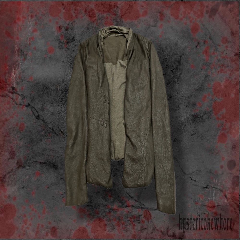 Rick Owens Rick owens dustalator goat leather scarstich jacket Size US XS / EU 42 / 0 - 1 Thumbnail