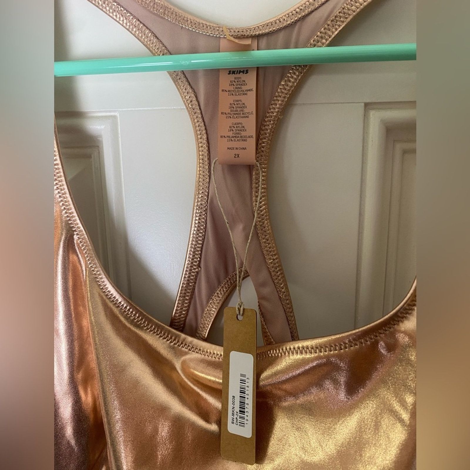 SKIMS SKIMS swim Cut Out Monokin One Piece Swimsuit Women's 2XL Size ONE SIZE - 4 Thumbnail