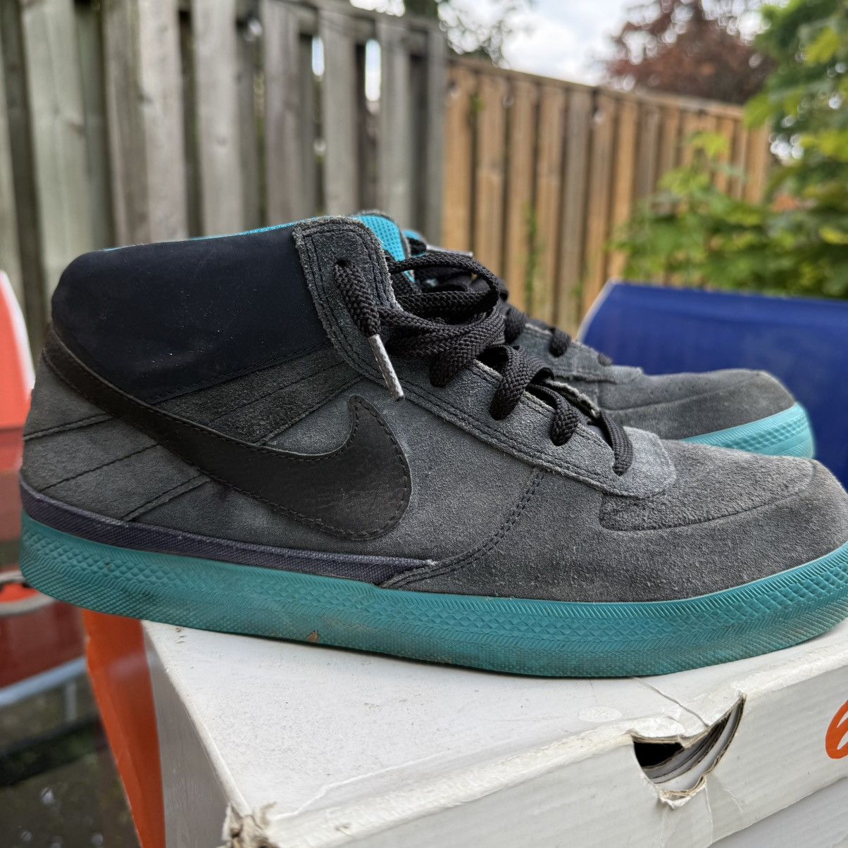 Nike Nike SB 6.0 Mavrk Mid 2 Men's Sk8 Obsidian/Black/Glass Blue Size US 11.5 / EU 44-45 - 5 Thumbnail