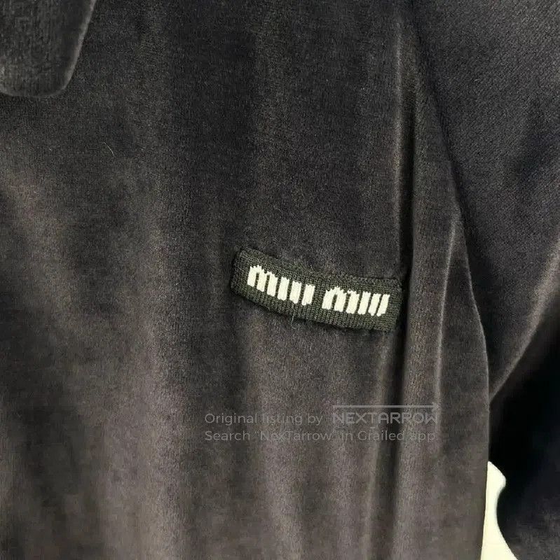 Miu Miu Miu Miu Black Velour Women's Jacket . Size XS / US 0-2 / IT 36-38 - 3 Thumbnail