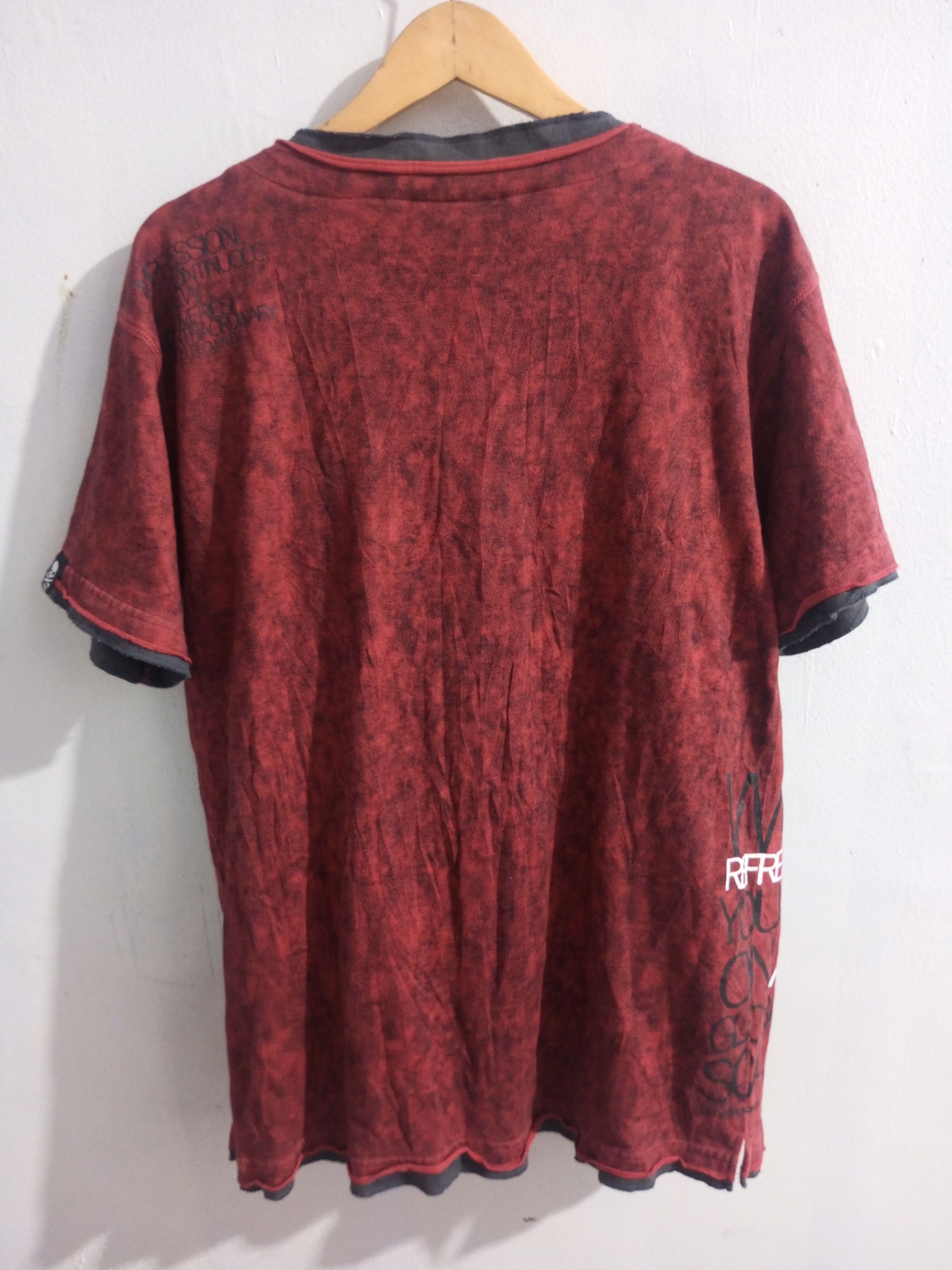 Hysteric Glamour Vintage Dangerous warning double layer poem rope t shirt Size US L / EU 52-54 / 3 - 8 Thumbnail