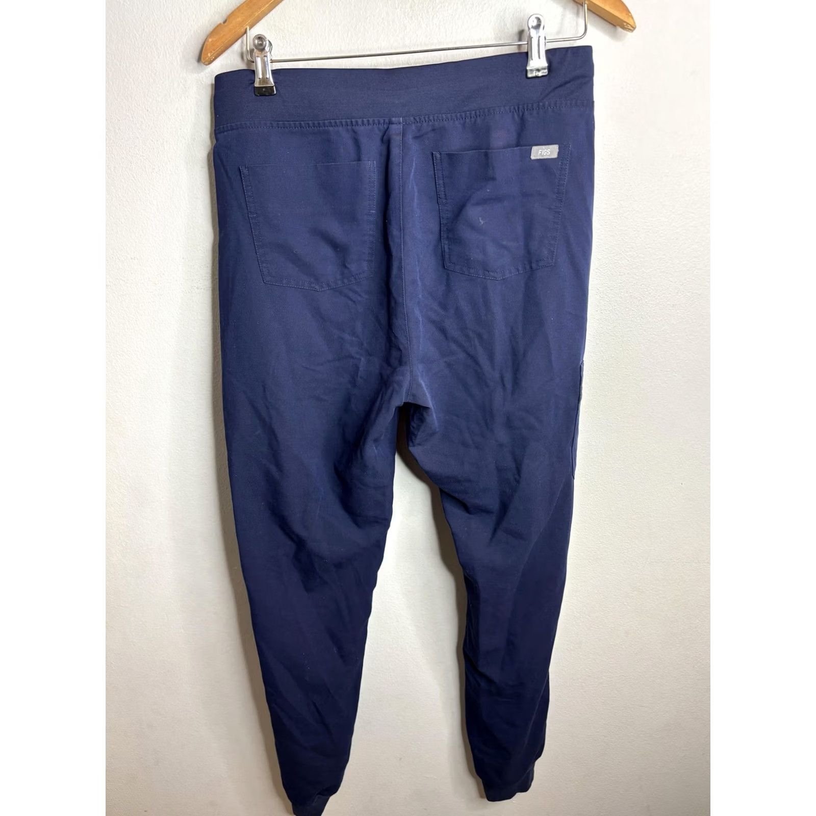 Vintage VINTAGE FIGS Technical Jogger Pants Womens Medium Navy Blue Drawstring Pockets Zip Size 32" / US 10 / IT 46 - 6 Thumbnail