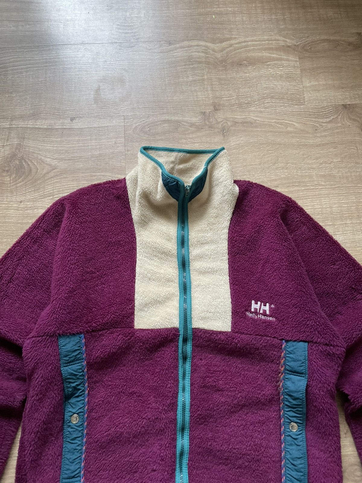 Helly Hansen Vintage 90's Helly Hansen Fleece Sherpa Zip Jacket Size US L / EU 52-54 / 3 - 2 Thumbnail