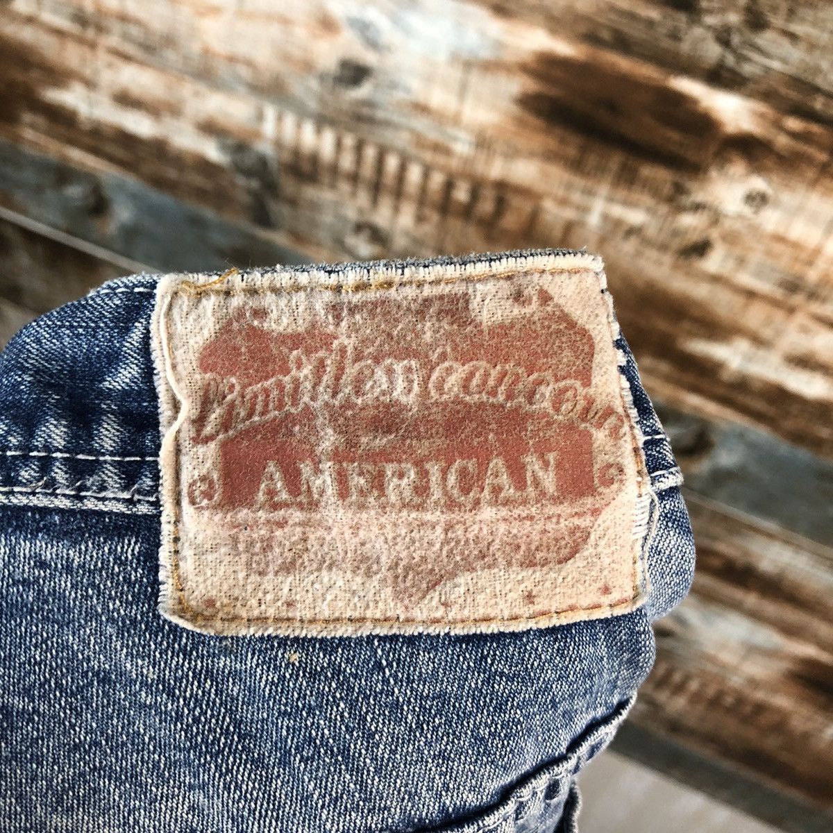 Japanese Brand Amero japan vintage workwear Pero Blue Denim Pants #A1418 Size US 31 - 19 Thumbnail