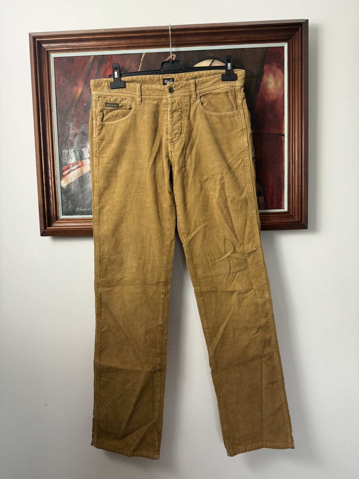 Dolce & Gabbana Vintage Y2k Dolce & Gabbana Corduroy Wool Pant Brown Size US 34 / EU 50 - 2 Thumbnail